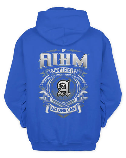 AIHM AP81-K4-626 - Personalized Ahmed Quote Apparel “If Ahmed Can't Fix It, No One Can” - Unisex Hoodie - Royal