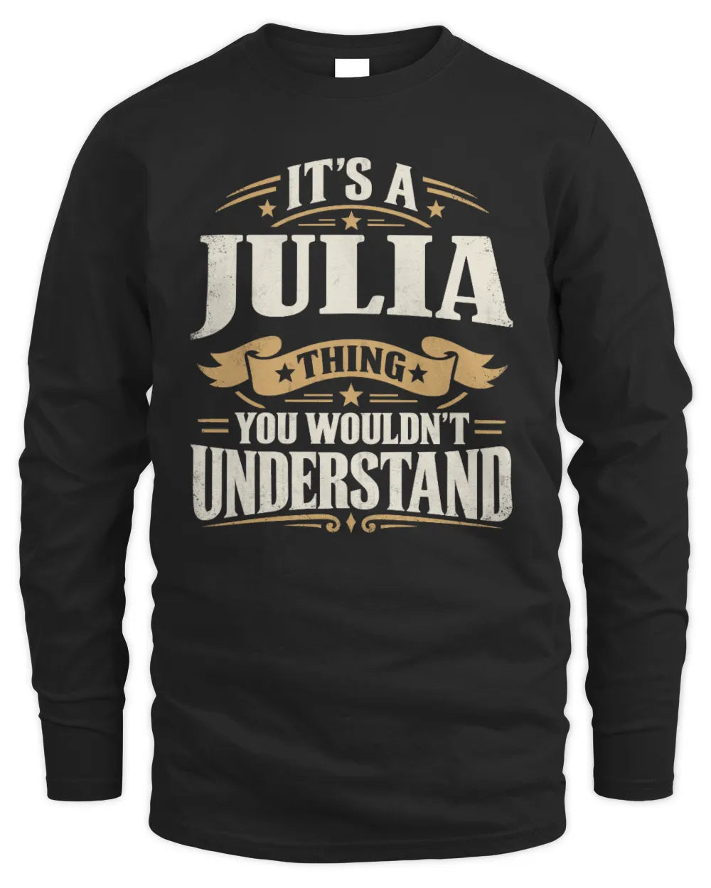 JULIA P08 TH51 - Personalized “It’s a/an [NAME] Thing – You Wouldn’t Understand” Shirt - Men's Long Sleeved T-Shirt - Black