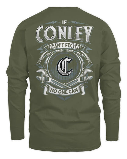 CONLEY AP81-K4-626 - Personalized Ahmed Quote Apparel “If Ahmed Can't Fix It, No One Can” - Men's Long Sleeved T-Shirt - Military Green