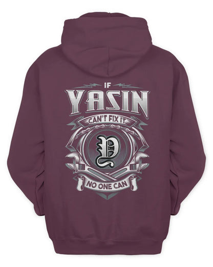 YASIN AP81-K4-626 - Personalized Ahmed Quote Apparel “If Ahmed Can't Fix It, No One Can” - Unisex Hoodie - Maroon