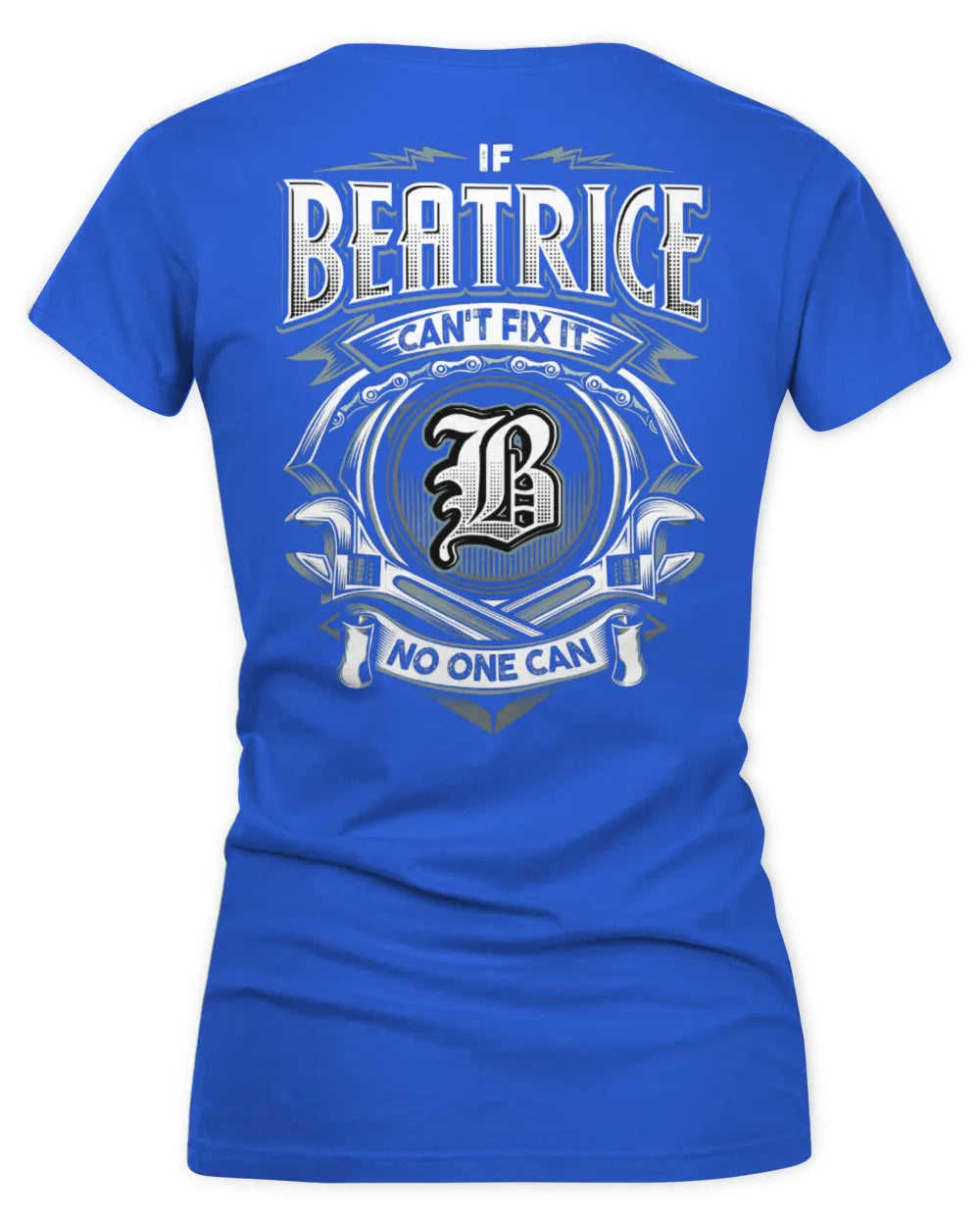 BEATRICE AP81-K4-626 - Personalized Ahmed Quote Apparel “If Ahmed Can't Fix It, No One Can” - Women's V-Neck T-Shirt - Royal