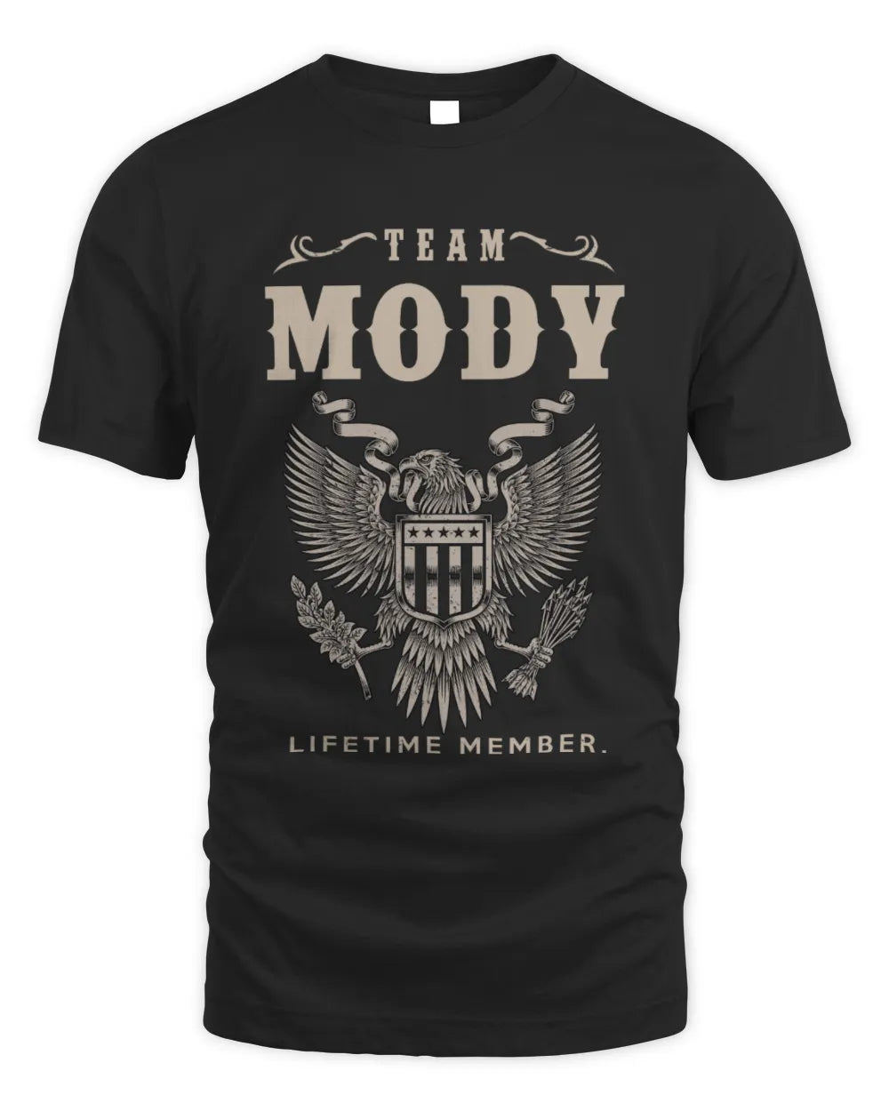 MODY TP06-K82 – Personalized Classic Style Apparel “Team NAME Lifetime Member” - Unisex Standard T-Shirt - Black