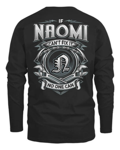 NAOMI AP81-K4-626 - Personalized Ahmed Quote Apparel “If Ahmed Can't Fix It, No One Can” - Men's Long Sleeved T-Shirt - Black