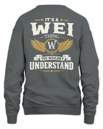 WEI KT06-M008 It’s a [NAME] Thing – You Wouldn’t Understand | Personalized Vintage T-Shirt - Unisex Sweatshirt - Charcoal