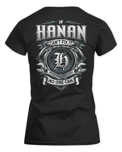 HANAN AP81-K4-626 - Personalized Ahmed Quote Apparel “If Ahmed Can't Fix It, No One Can” - Women's Standard T-Shirt - Black