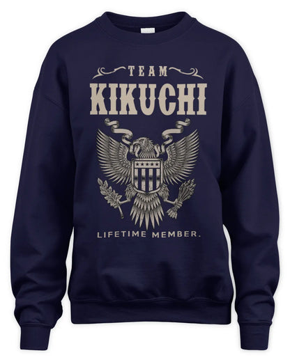 KIKUCHI TP06-K82 – Personalized Classic Style Apparel “Team NAME Lifetime Member” - Unisex Sweatshirt - Navy