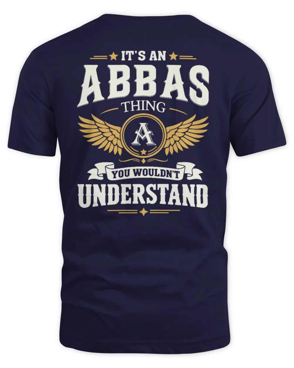 ABBAS KT06-M008 It’s a [NAME] Thing – You Wouldn’t Understand | Personalized Vintage T-Shirt - Unisex Standard T-Shirt - Navy