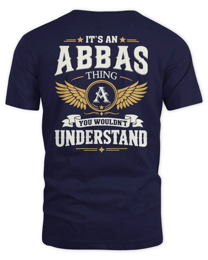 ABBAS KT06-M008 It’s a [NAME] Thing – You Wouldn’t Understand | Personalized Vintage T-Shirt - Unisex Standard T-Shirt - Navy