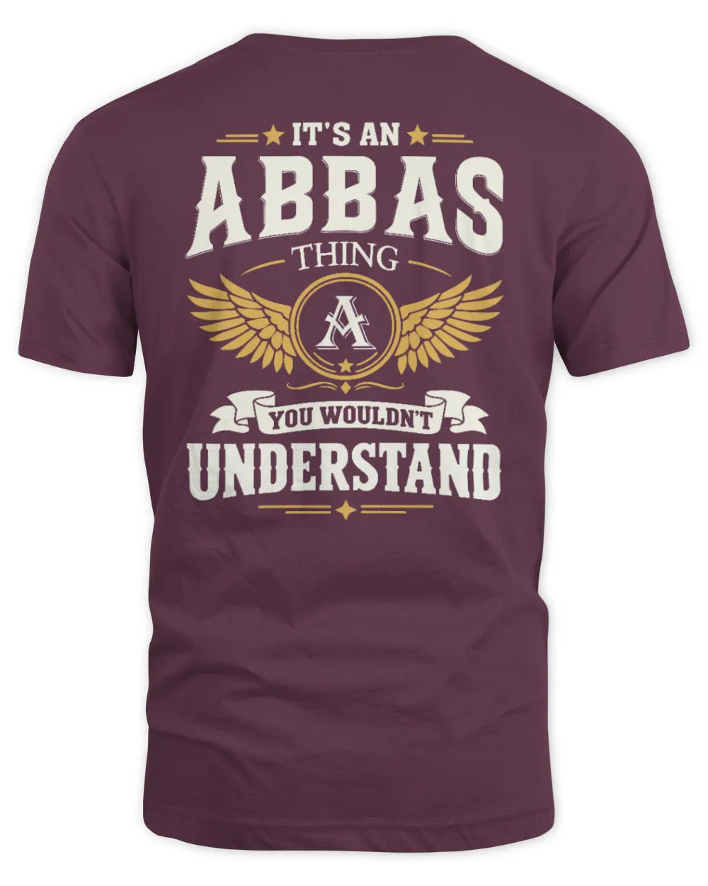 ABBAS KT06-M008 It’s a [NAME] Thing – You Wouldn’t Understand | Personalized Vintage T-Shirt - Unisex Standard T-Shirt - Maroon