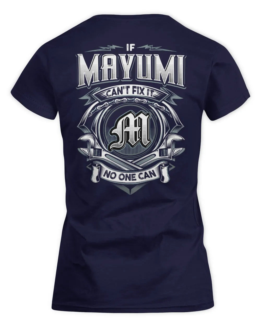 MAYUMI AP81-K4-626 - Personalized Ahmed Quote Apparel “If Ahmed Can't Fix It, No One Can” - Women's Standard T-Shirt - Navy