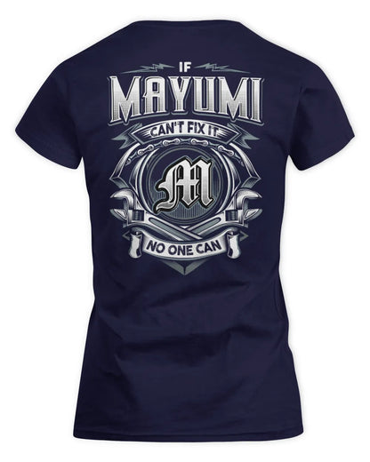 MAYUMI AP81-K4-626 - Personalized Ahmed Quote Apparel “If Ahmed Can't Fix It, No One Can” - Women's Standard T-Shirt - Navy