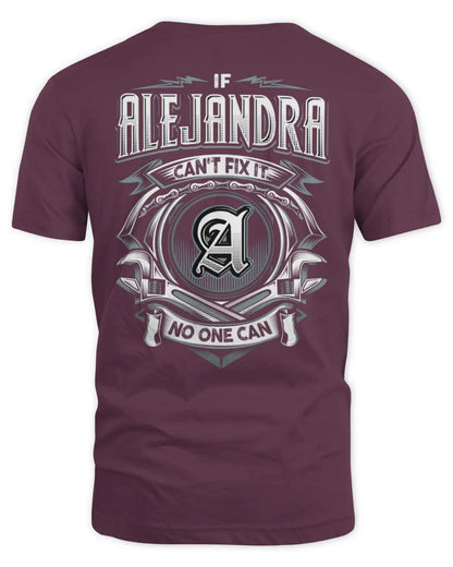 ALEJANDRA AP81-K4-626 - Personalized Ahmed Quote Apparel “If Ahmed Can't Fix It, No One Can” - Unisex Standard T-Shirt - Maroon