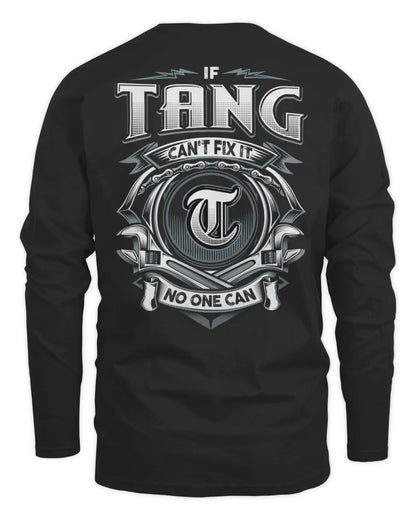 TANG AP81-K4-626 - Personalized Ahmed Quote Apparel “If Ahmed Can't Fix It, No One Can” - Men's Long Sleeved T-Shirt - Black