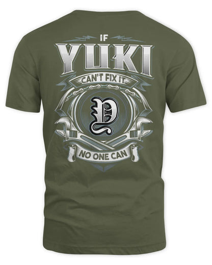 YUKI AP81-K4-626 - Personalized Ahmed Quote Apparel “If Ahmed Can't Fix It, No One Can” - Unisex Standard T-Shirt - Military Green