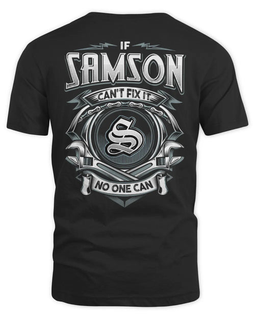 SAMSON AP81-K4-626 - Personalized Ahmed Quote Apparel “If Ahmed Can't Fix It, No One Can” - Unisex Standard T-Shirt - Black