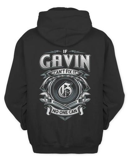 GAVIN AP81-K4-626 - Personalized Ahmed Quote Apparel “If Ahmed Can't Fix It, No One Can” - Unisex Hoodie - Black