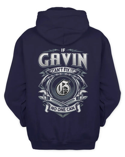 GAVIN AP81-K4-626 - Personalized Ahmed Quote Apparel “If Ahmed Can't Fix It, No One Can” - Unisex Hoodie - Navy