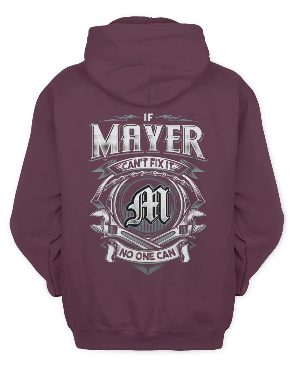 MAYER AP81-K4-626 - Personalized Ahmed Quote Apparel “If Ahmed Can't Fix It, No One Can” - Unisex Hoodie - Maroon