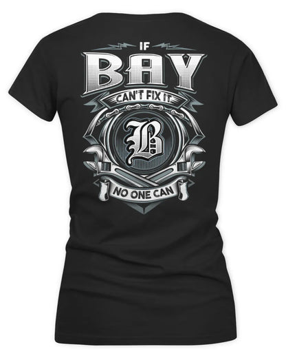 BAY AP81-K4-626 - Personalized Ahmed Quote Apparel “If Ahmed Can't Fix It, No One Can” - Women's V-Neck T-Shirt - Black