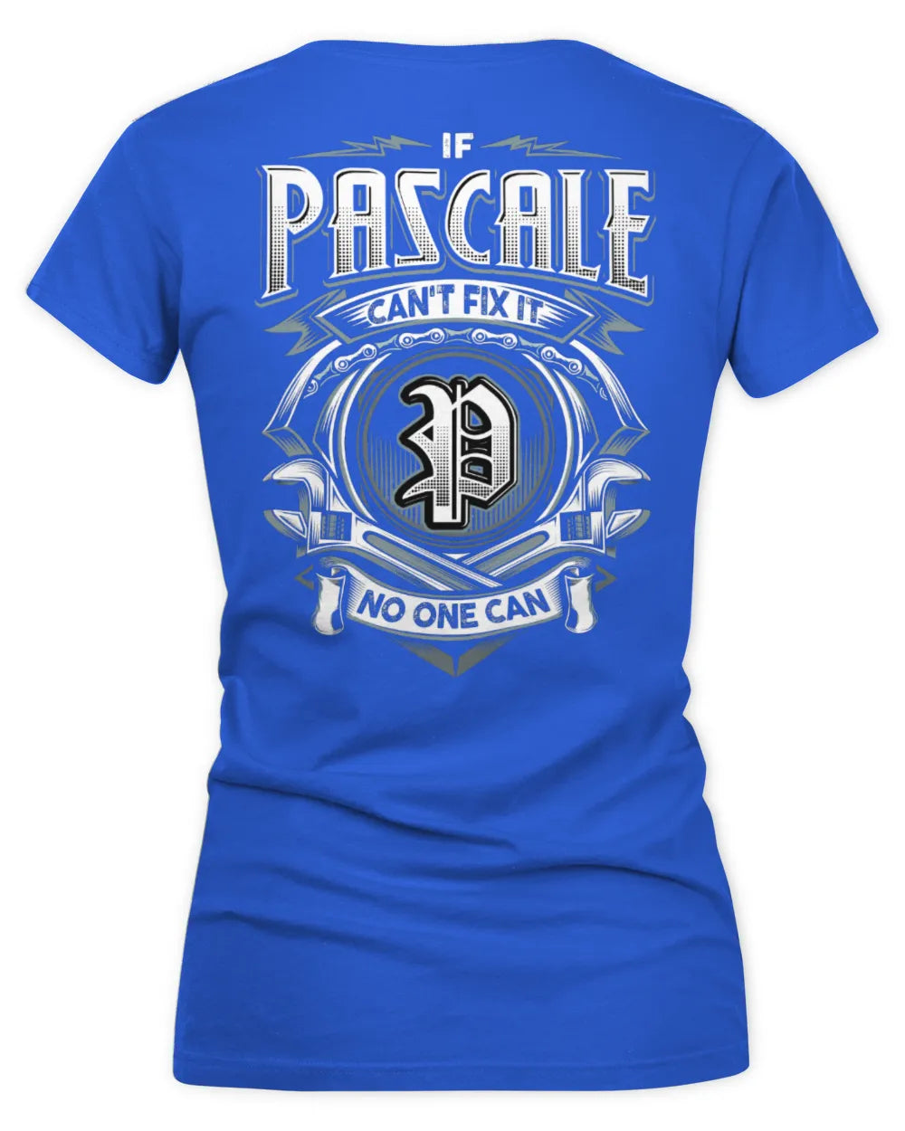 PASCALE AP81-K4-626 - Personalized Ahmed Quote Apparel “If Ahmed Can't Fix It, No One Can” - Women's V-Neck T-Shirt - Royal
