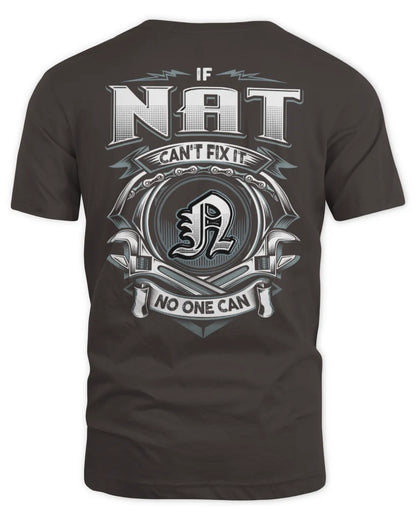 NAT AP81-K4-626 - Personalized Ahmed Quote Apparel “If Ahmed Can't Fix It, No One Can” - Unisex Standard T-Shirt - Dark Chocolate