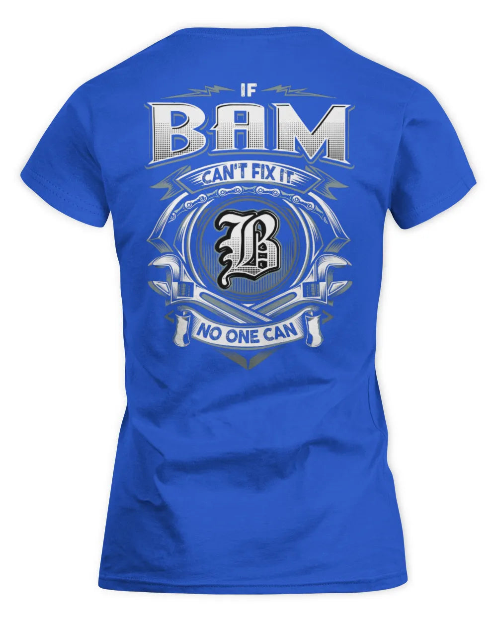 BAM AP81-K4-626 - Personalized Ahmed Quote Apparel “If Ahmed Can't Fix It, No One Can” - Women's Standard T-Shirt - Royal
