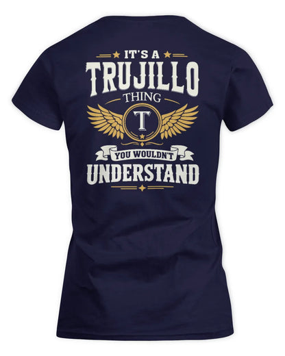 TRUJILLO KT06-M008 It’s a [NAME] Thing – You Wouldn’t Understand | Personalized Vintage T-Shirt - Women's Standard T-Shirt - Navy