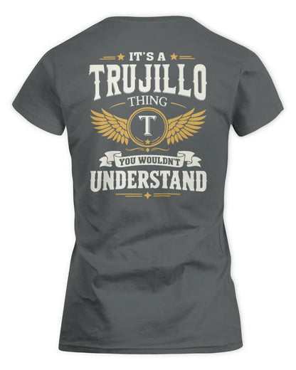 TRUJILLO KT06-M008 It’s a [NAME] Thing – You Wouldn’t Understand | Personalized Vintage T-Shirt - Women's Standard T-Shirt - Charcoal