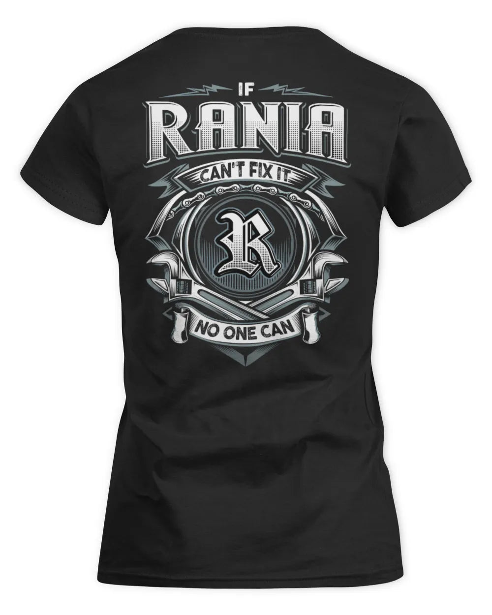 RANIA AP81-K4-626 - Personalized Ahmed Quote Apparel “If Ahmed Can't Fix It, No One Can” - Women's Standard T-Shirt - Black