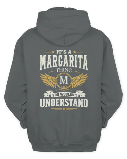 MARGARITA KT06-M008 It’s a [NAME] Thing – You Wouldn’t Understand | Personalized Vintage T-Shirt - Unisex Hoodie - Charcoal