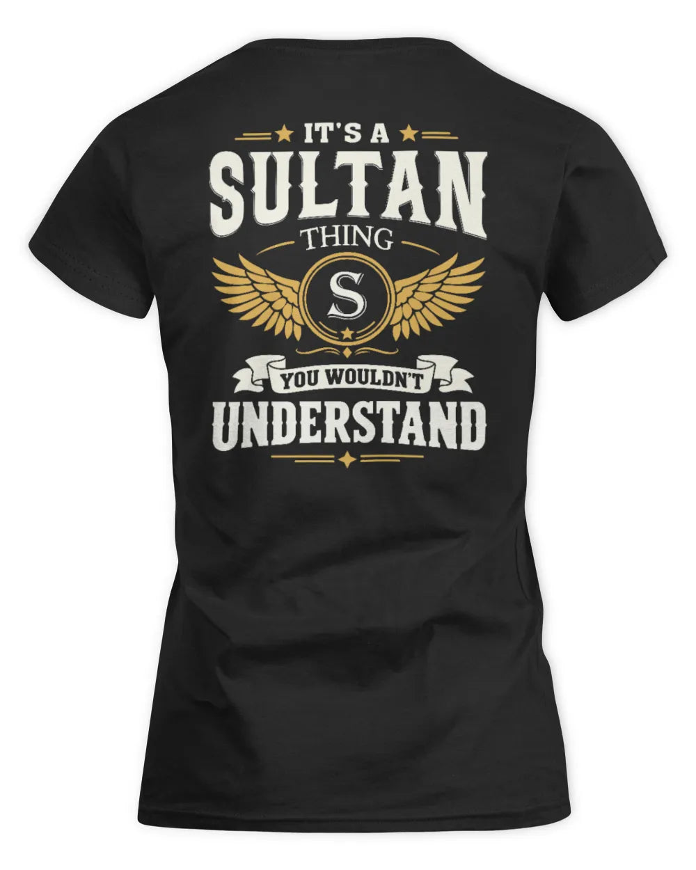 SULTAN KT06-M008 It’s a [NAME] Thing – You Wouldn’t Understand | Personalized Vintage T-Shirt - Women's Standard T-Shirt - Black