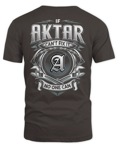 AKTAR AP81-K4-626 - Personalized Ahmed Quote Apparel “If Ahmed Can't Fix It, No One Can” - Unisex Standard T-Shirt - Dark Chocolate