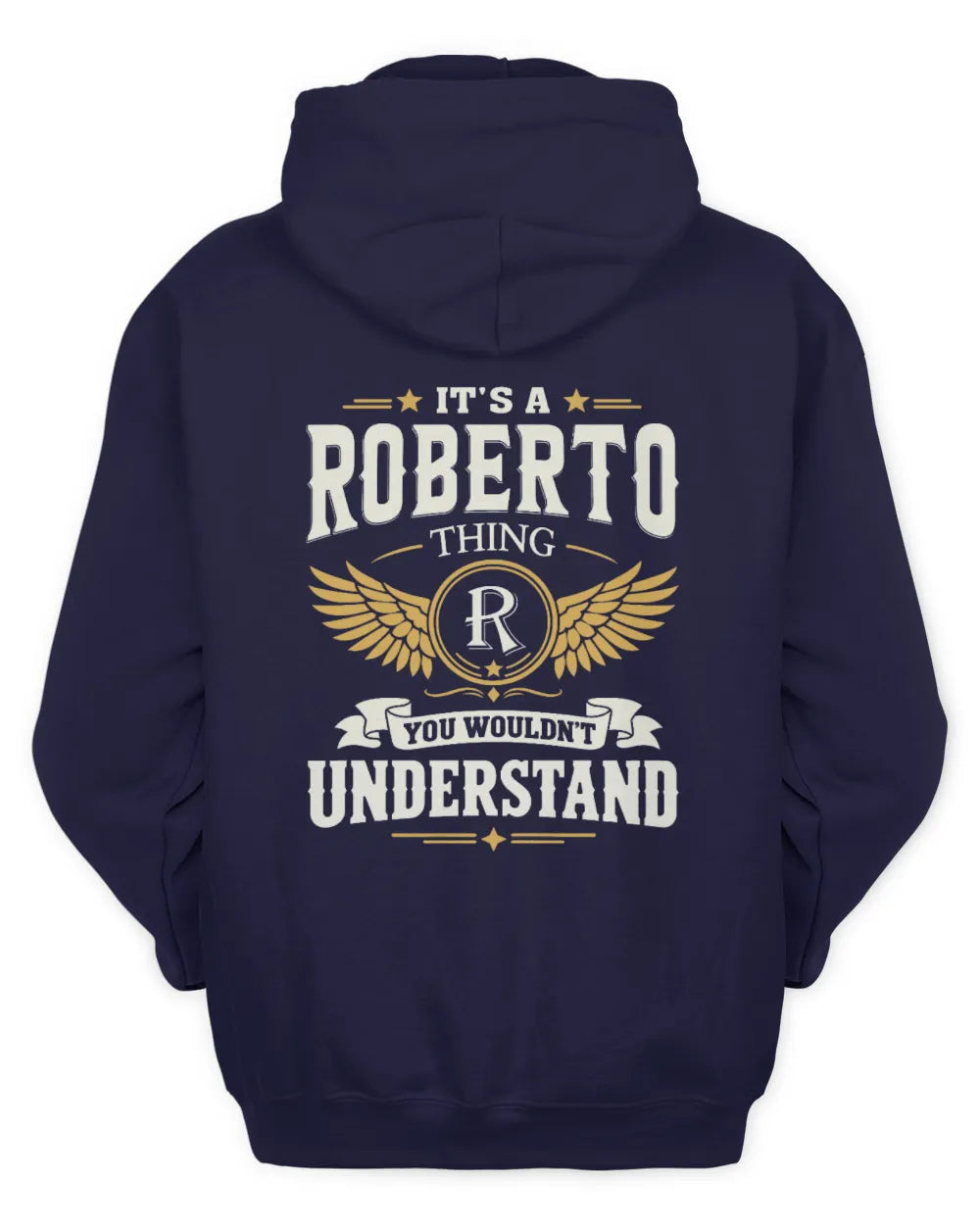 ROBERTO KT06-M008 It’s a [NAME] Thing – You Wouldn’t Understand | Personalized Vintage T-Shirt - Unisex Hoodie - Navy