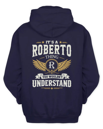 ROBERTO KT06-M008 It’s a [NAME] Thing – You Wouldn’t Understand | Personalized Vintage T-Shirt - Unisex Hoodie - Navy