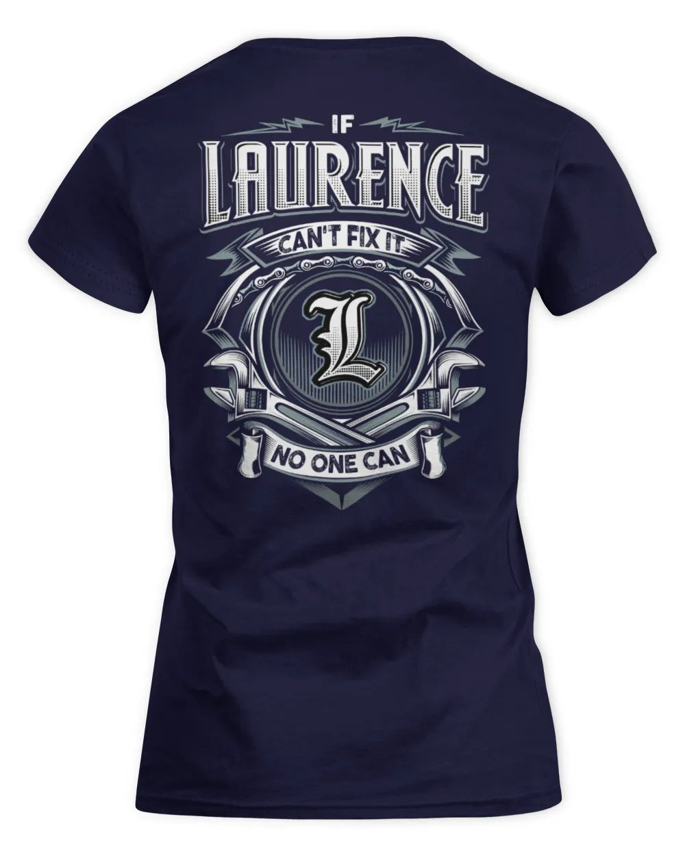 LAURENCE AP81-K4-626 - Personalized Ahmed Quote Apparel “If Ahmed Can't Fix It, No One Can” - Women's Standard T-Shirt - Navy