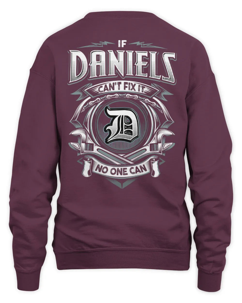 DANIELS AP81-K4-626 - Personalized Ahmed Quote Apparel “If Ahmed Can't Fix It, No One Can” - Unisex Sweatshirt - Maroon
