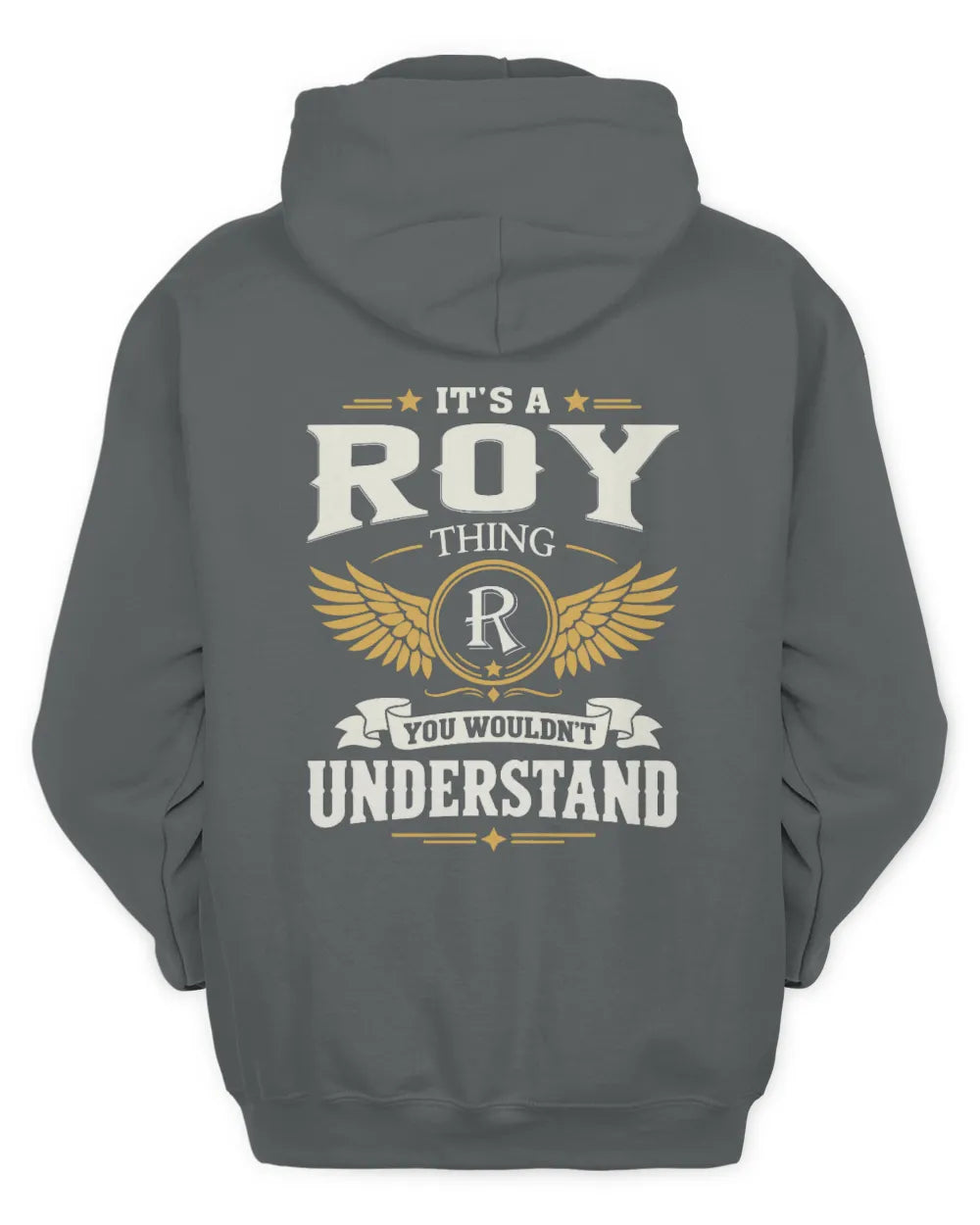 ROY KT06-M008 It’s a [NAME] Thing – You Wouldn’t Understand | Personalized Vintage T-Shirt - Unisex Hoodie - Charcoal
