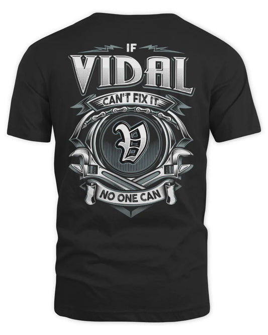 VIDAL AP81-K4-626 - Personalized Ahmed Quote Apparel “If Ahmed Can't Fix It, No One Can” - Unisex Standard T-Shirt - Black