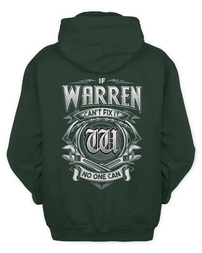 WARREN AP81-K4-626 - Personalized Ahmed Quote Apparel “If Ahmed Can't Fix It, No One Can” - Unisex Hoodie - Forest Green