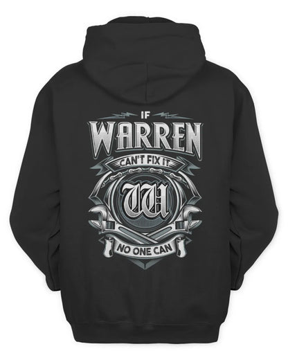 WARREN AP81-K4-626 - Personalized Ahmed Quote Apparel “If Ahmed Can't Fix It, No One Can” - Unisex Hoodie - Black