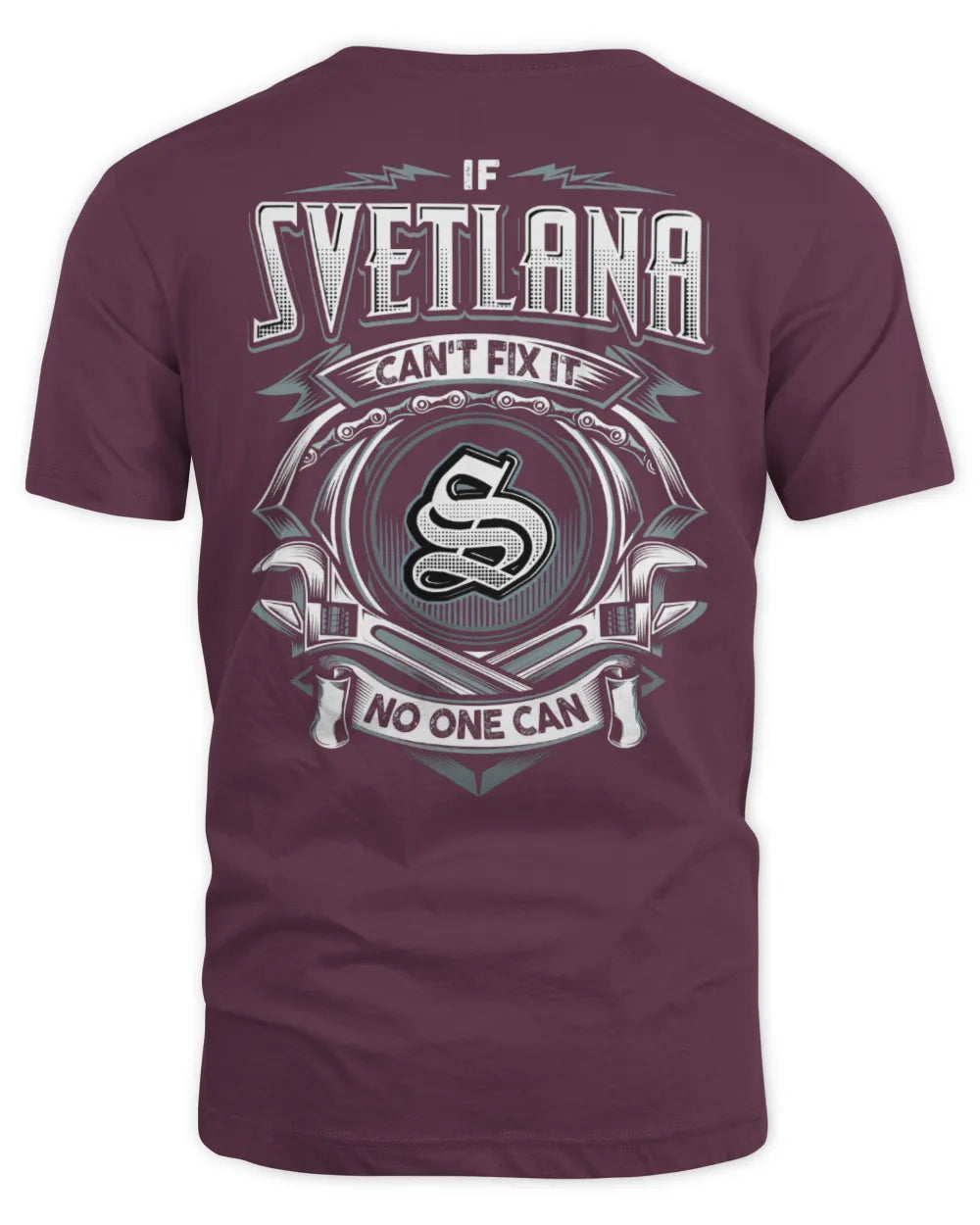 SVETLANA AP81-K4-626 - Personalized Ahmed Quote Apparel “If Ahmed Can't Fix It, No One Can” - Unisex Standard T-Shirt - Maroon