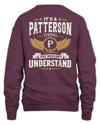 PATTERSON KT06-M008 It’s a [NAME] Thing – You Wouldn’t Understand | Personalized Vintage T-Shirt - Unisex Sweatshirt - Maroon