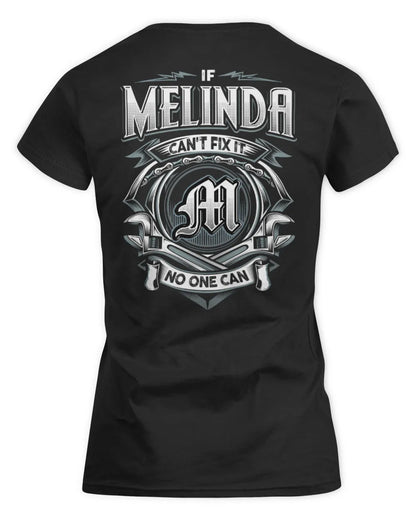 MELINDA AP81-K4-626 - Personalized Ahmed Quote Apparel “If Ahmed Can't Fix It, No One Can” - Women's Standard T-Shirt - Black