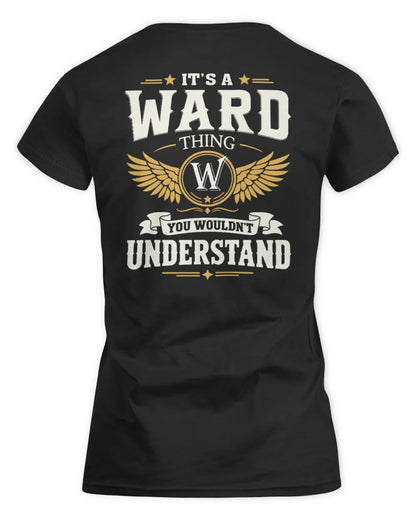 WARD KT06-M008 It’s a [NAME] Thing – You Wouldn’t Understand | Personalized Vintage T-Shirt - Women's Standard T-Shirt - Black