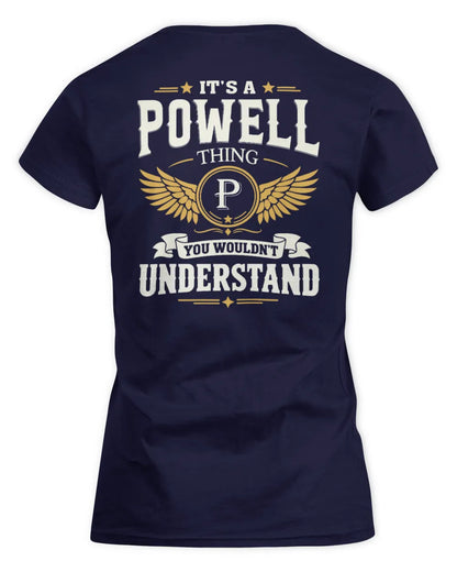 POWELL KT06-M008 It’s a [NAME] Thing – You Wouldn’t Understand | Personalized Vintage T-Shirt - Women's Standard T-Shirt - Navy
