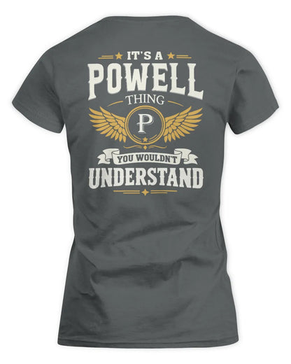 POWELL KT06-M008 It’s a [NAME] Thing – You Wouldn’t Understand | Personalized Vintage T-Shirt - Women's Standard T-Shirt - Charcoal