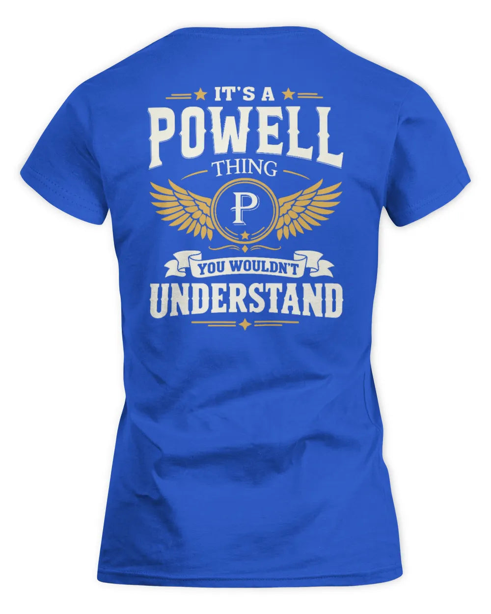POWELL KT06-M008 It’s a [NAME] Thing – You Wouldn’t Understand | Personalized Vintage T-Shirt - Women's Standard T-Shirt - Royal