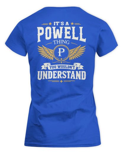 POWELL KT06-M008 It’s a [NAME] Thing – You Wouldn’t Understand | Personalized Vintage T-Shirt - Women's Standard T-Shirt - Royal