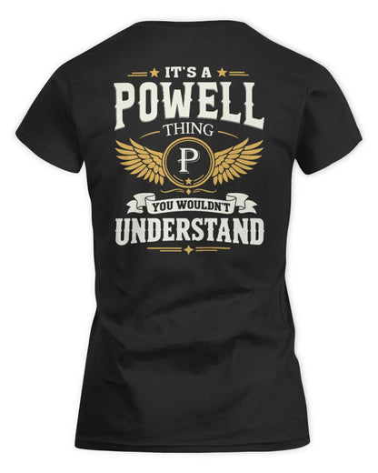 POWELL KT06-M008 It’s a [NAME] Thing – You Wouldn’t Understand | Personalized Vintage T-Shirt - Women's Standard T-Shirt - Black