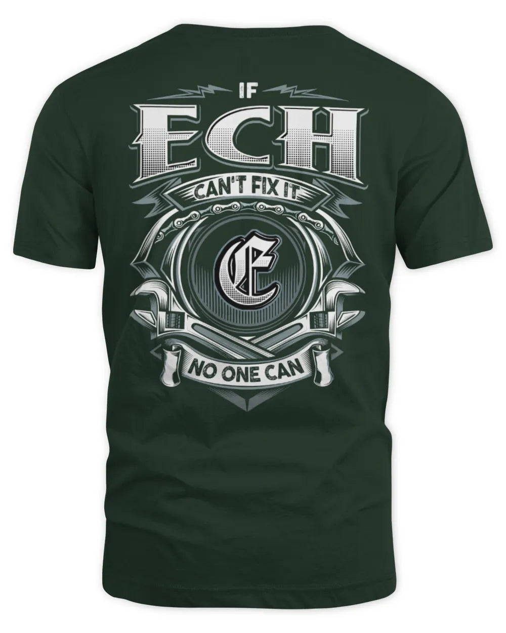 ECH AP81-K4-626 - Personalized Ahmed Quote Apparel “If Ahmed Can't Fix It, No One Can” - Unisex Standard T-Shirt - Forest Green